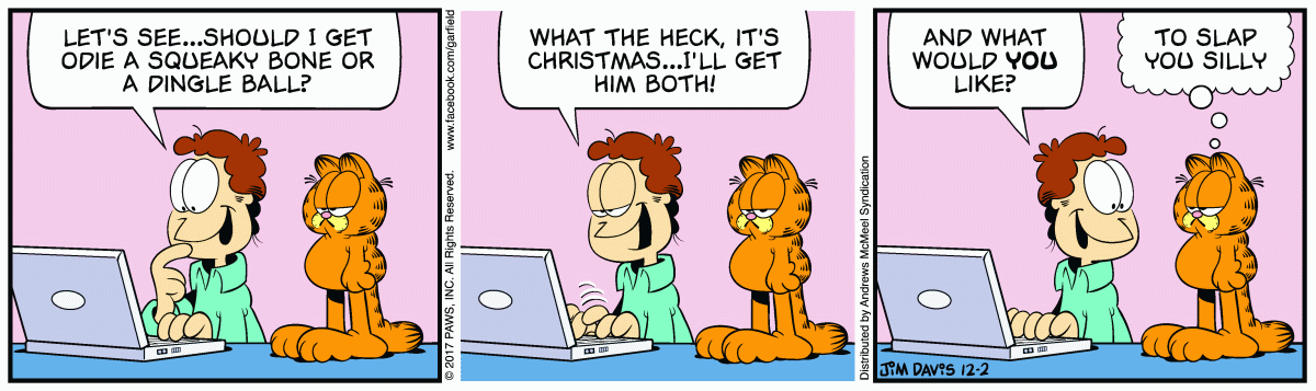 Garfield, December 2, 2017