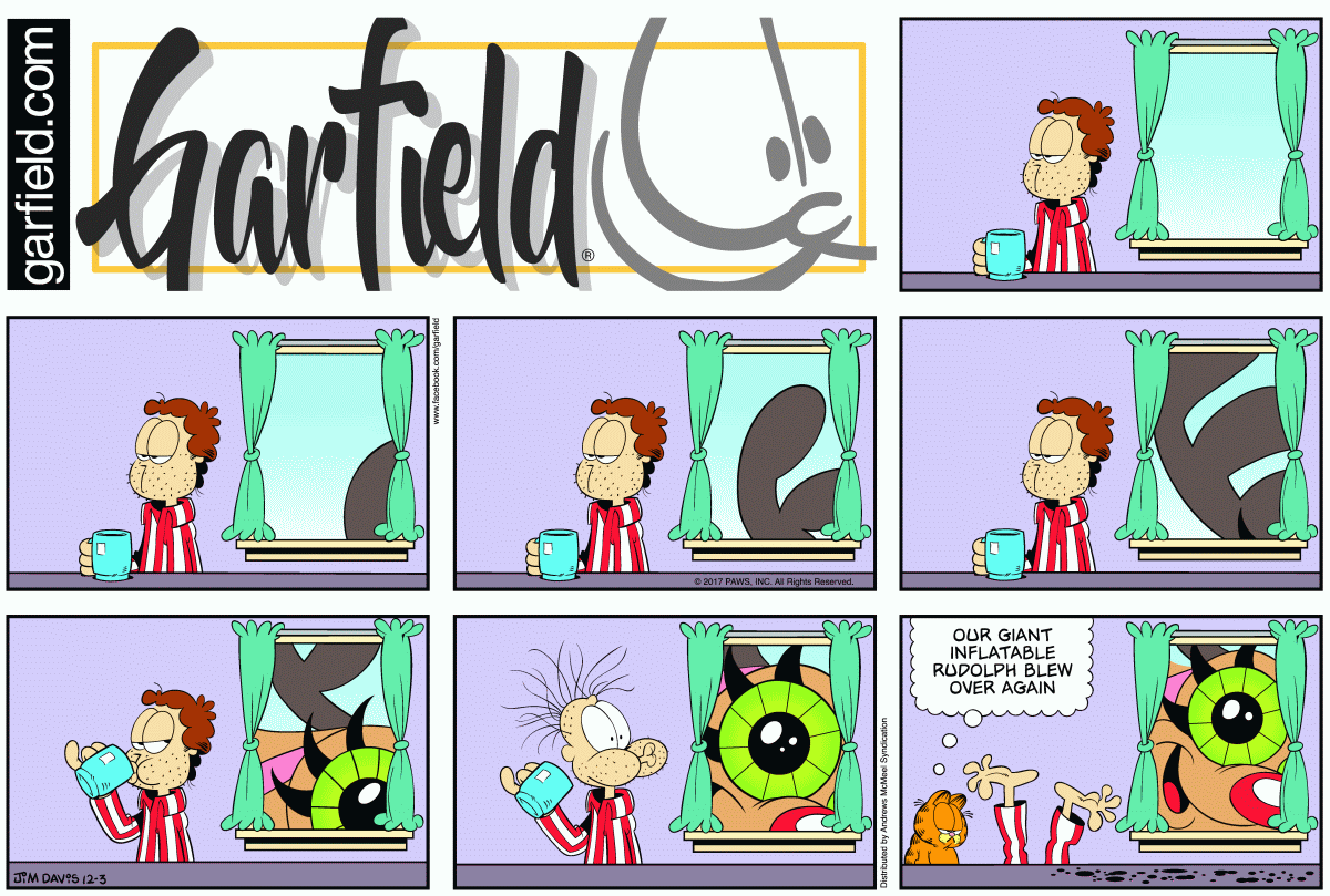 Garfield, December 3, 2017