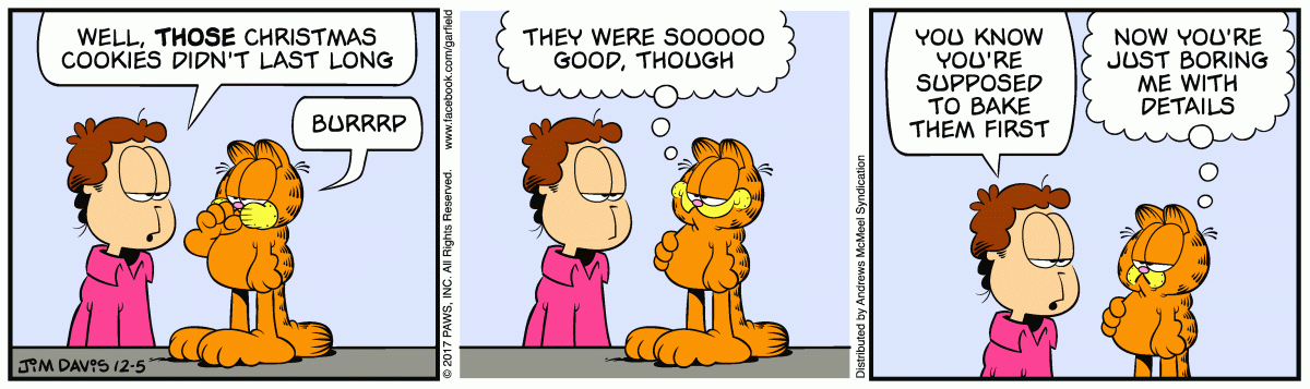 Garfield, December 5, 2017