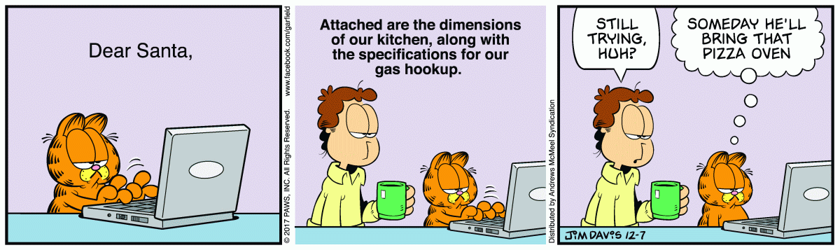 Garfield, December 7, 2017