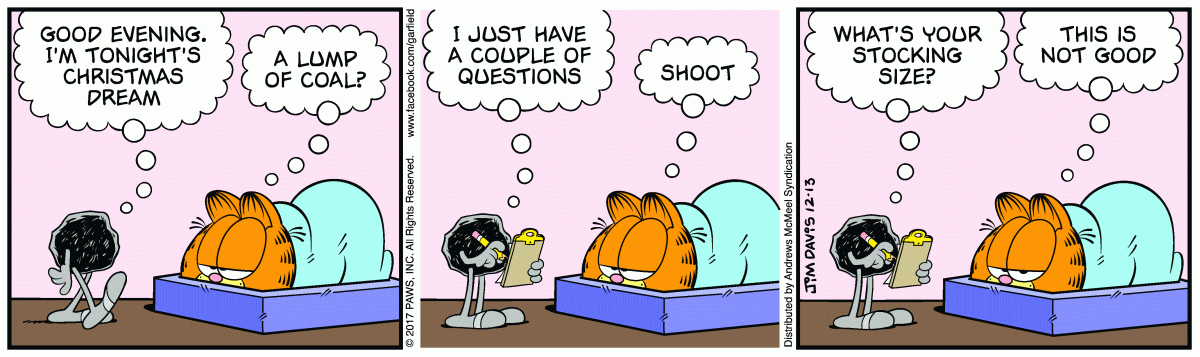 Garfield, December 13, 2017