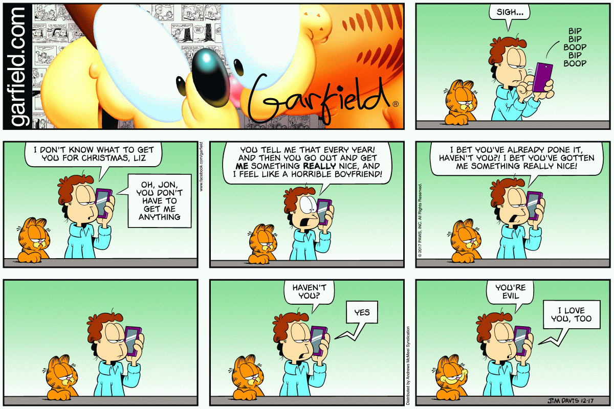 Garfield, December 17, 2017