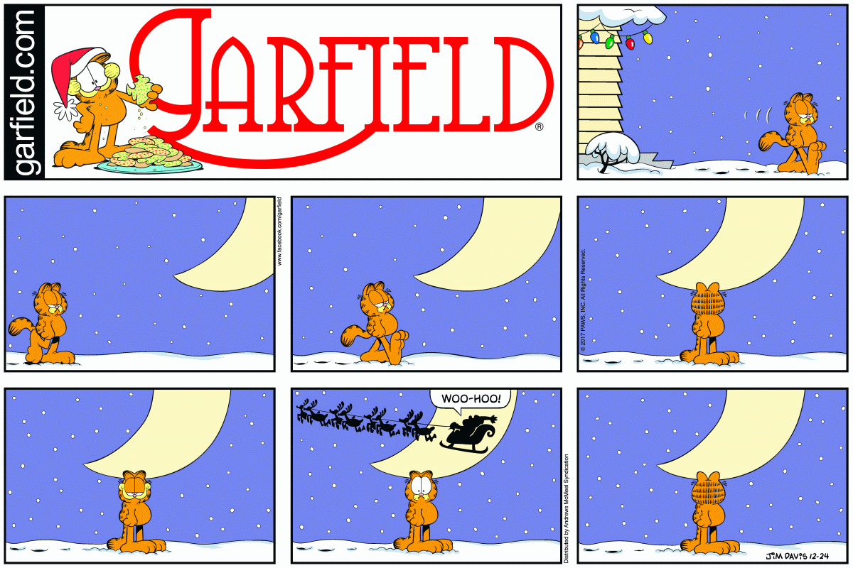 Garfield, December 24, 2017