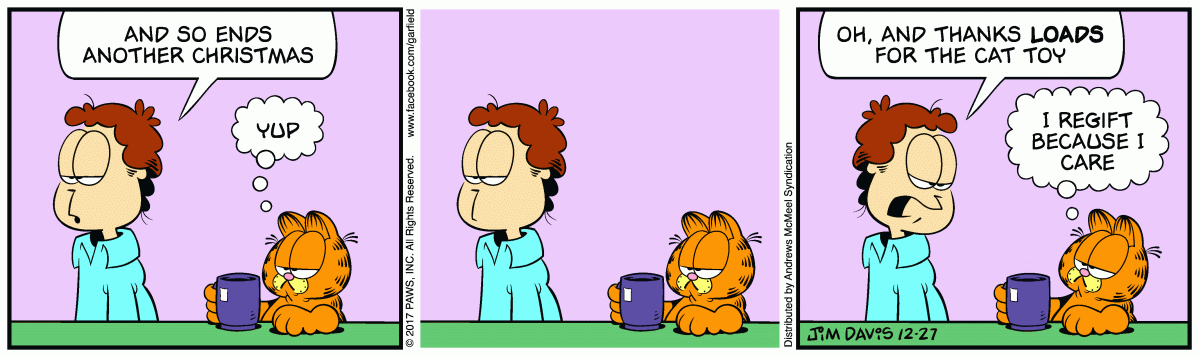 Garfield, December 27, 2017