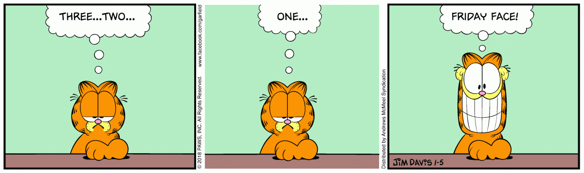 Garfield, January 5, 2018
