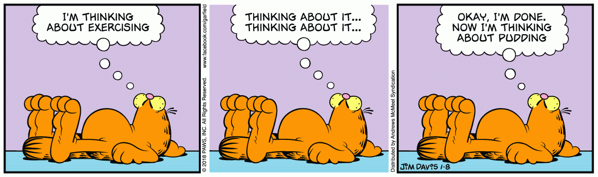 Garfield, January 8, 2018