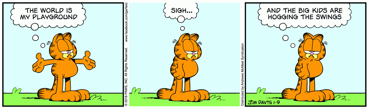 Garfield, January 9, 2018
