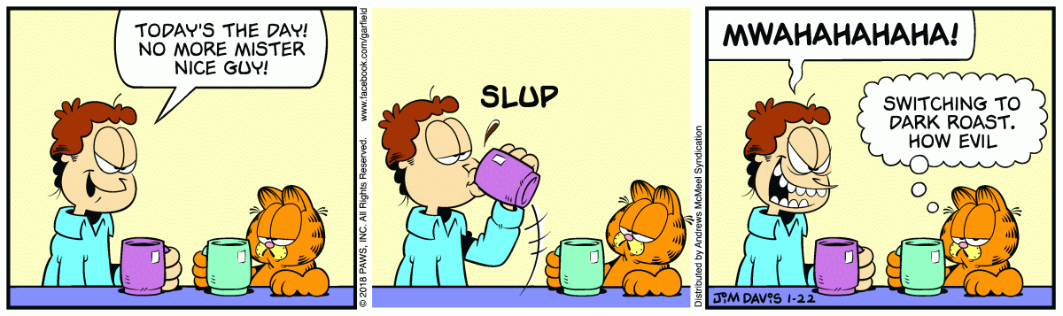 Garfield, January 22, 2018