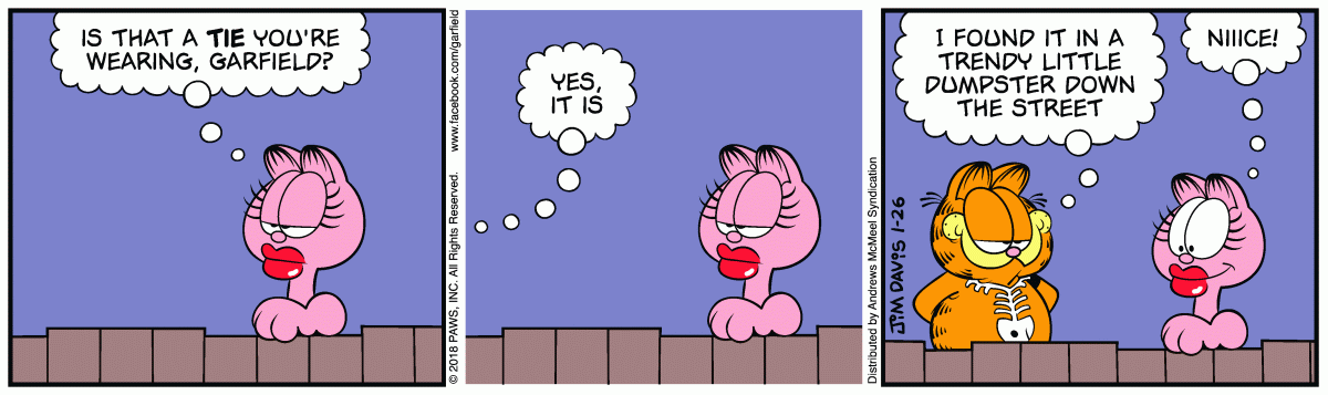 Garfield, January 26, 2018