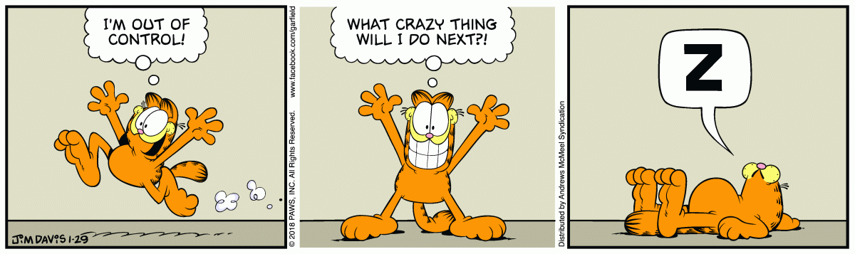 Garfield, January 29, 2018