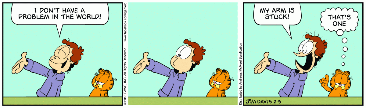 Garfield, February 3, 2018
