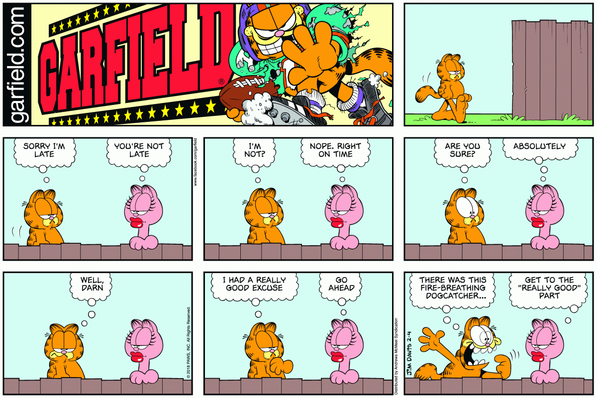 Garfield, February 4, 2018