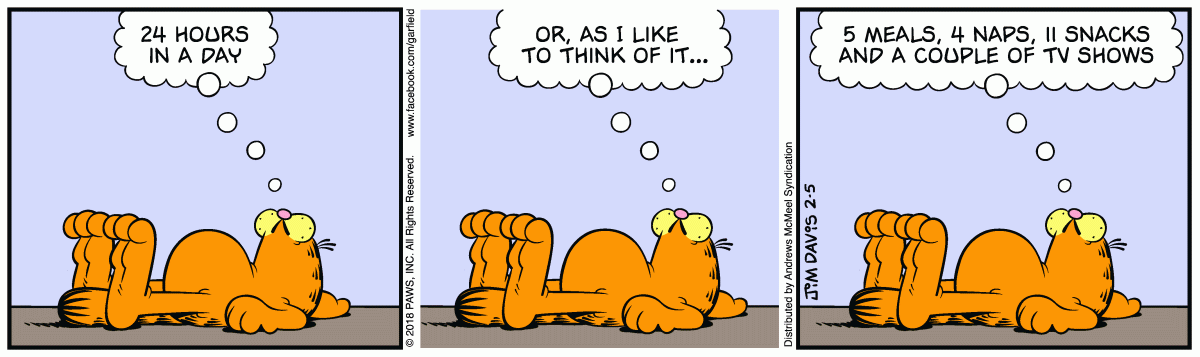 Garfield, February 5, 2018