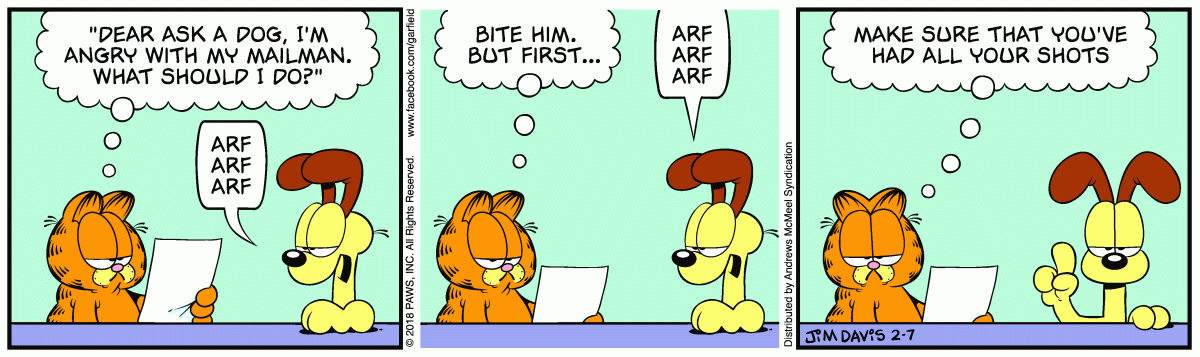 Garfield, February 7, 2018