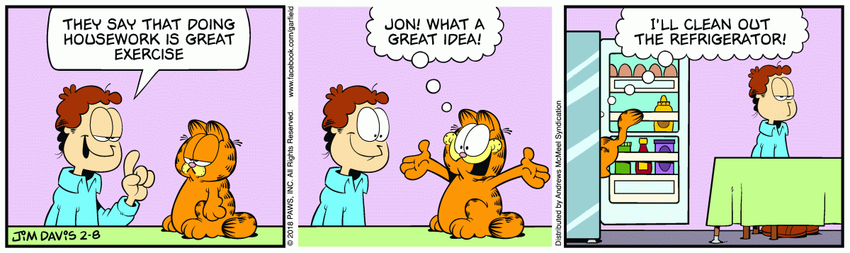 Garfield, February 8, 2018