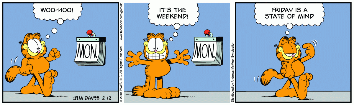 Garfield, February 12, 2018