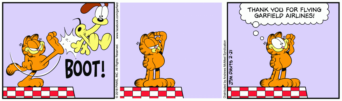 Garfield, February 21, 2018