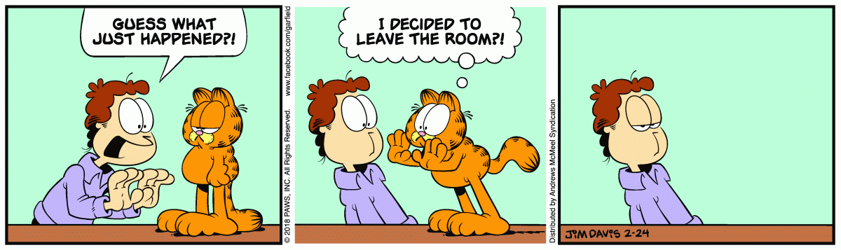 Garfield, February 24, 2018