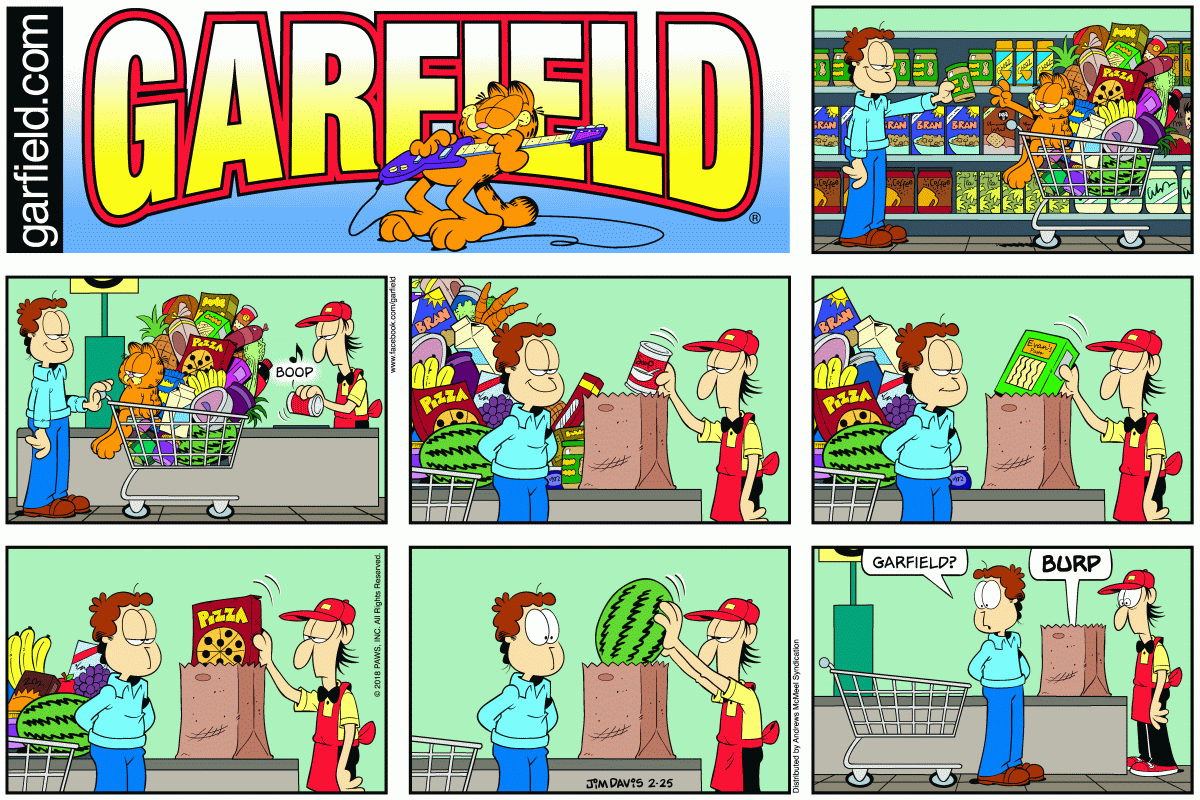 Garfield, February 25, 2018