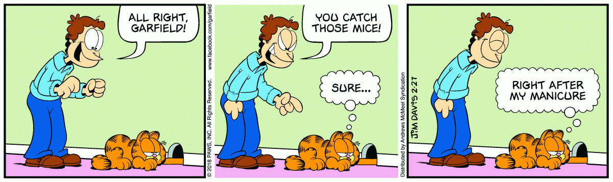 Garfield, February 27, 2018