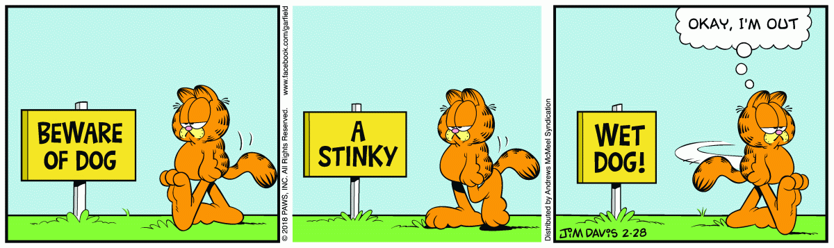 Garfield, February 28, 2018