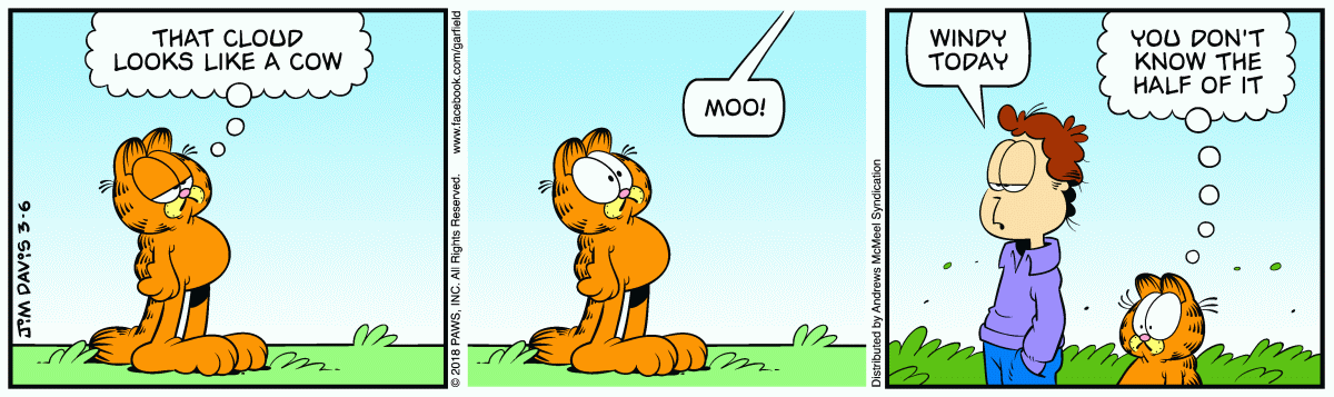 Garfield, March 6, 2018
