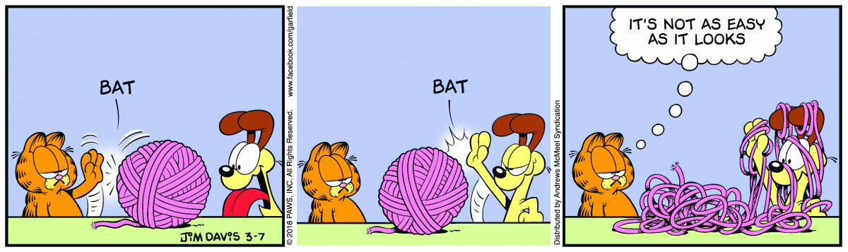 Garfield, March 7, 2018