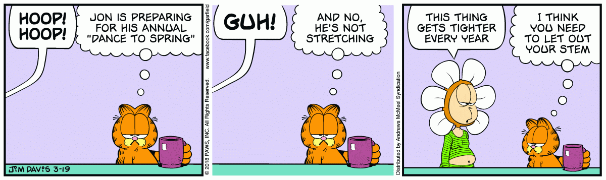 Garfield, March 19, 2018