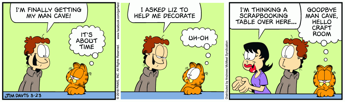 Garfield, March 23, 2018