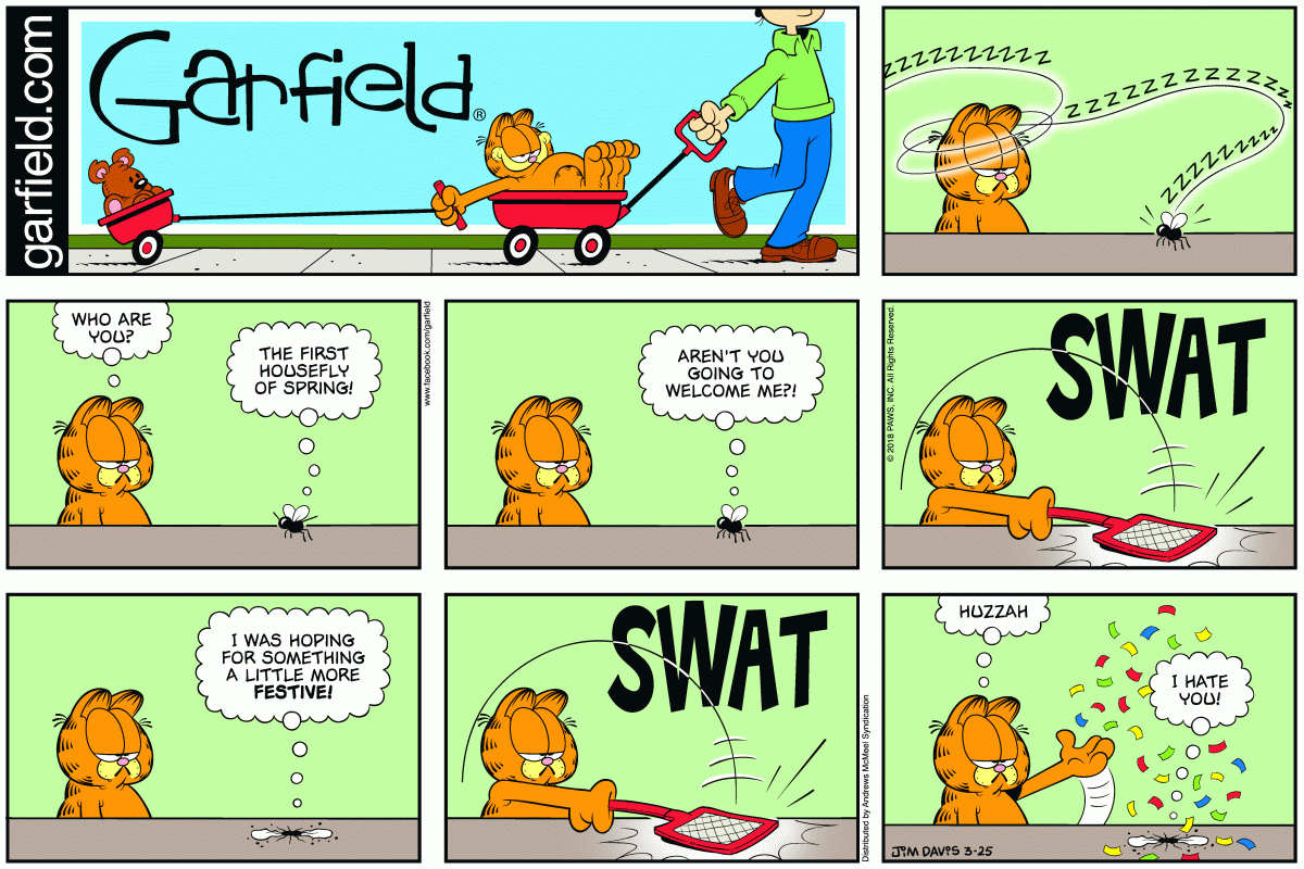Garfield, March 25, 2018