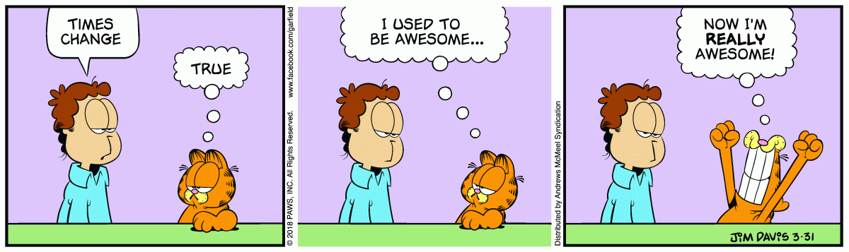 Garfield, March 31, 2018