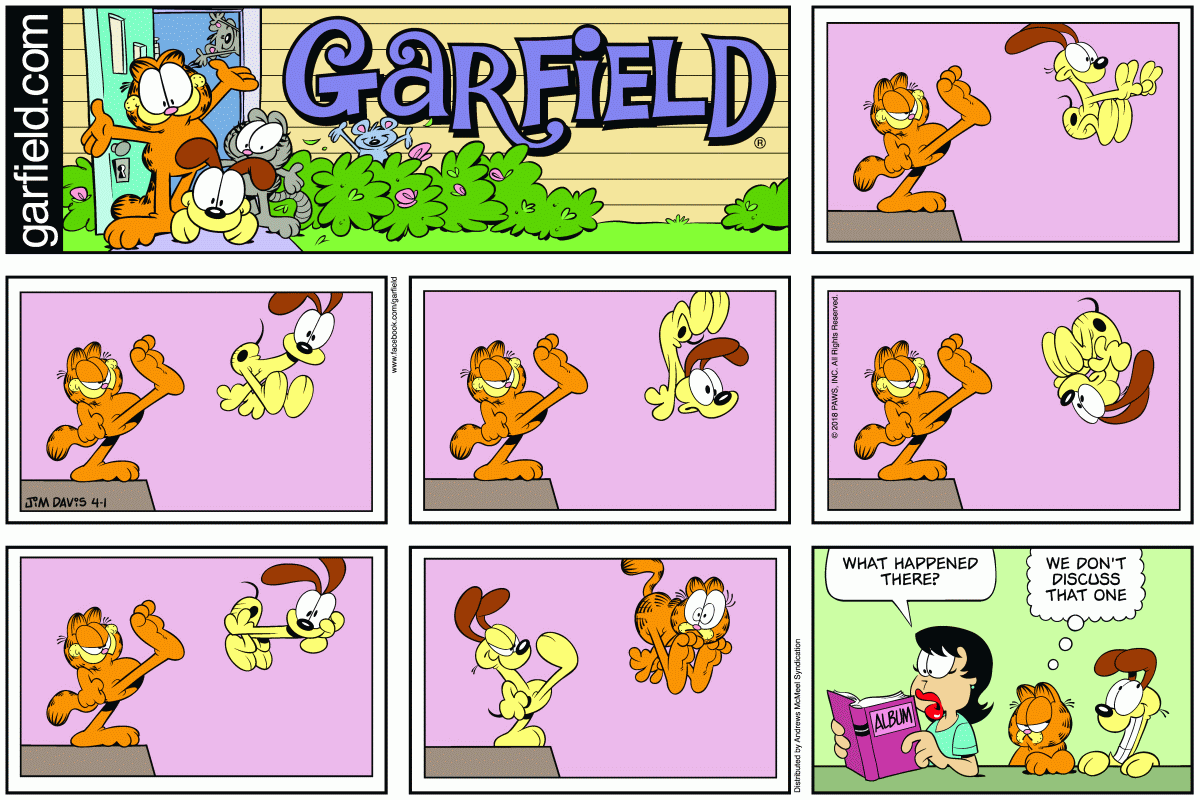 Garfield, April 1, 2018