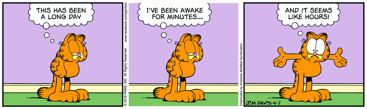 Garfield, April 7, 2018