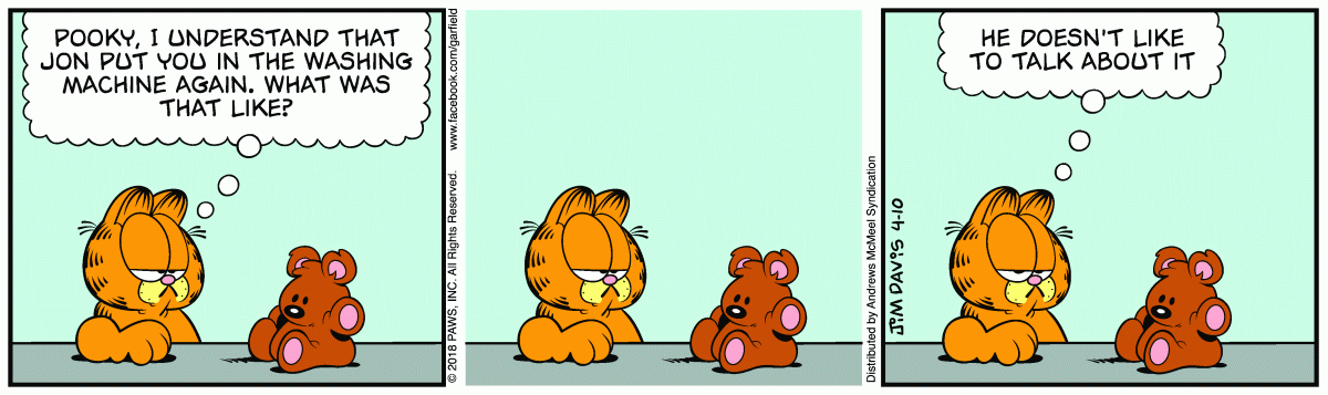 Garfield comic strip for Tuesday, April 10, 2018