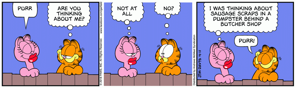 Garfield, April 11, 2018