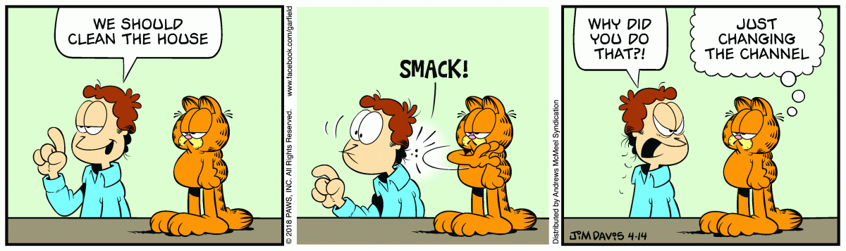 Garfield, April 14, 2018