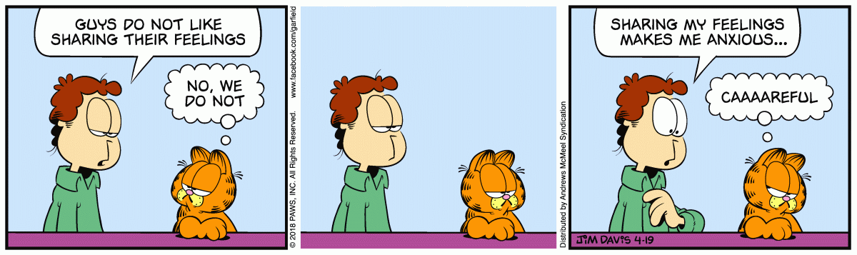 Garfield comic strip for Thursday, April 19, 2018