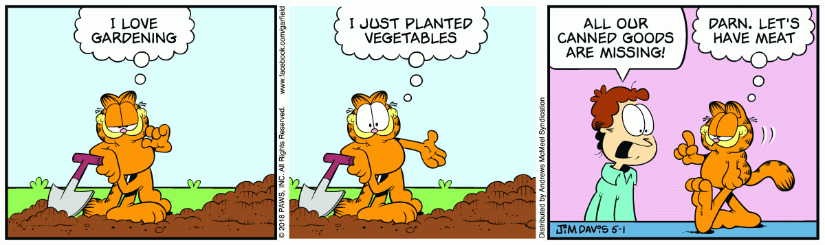 Garfield, May 1, 2018