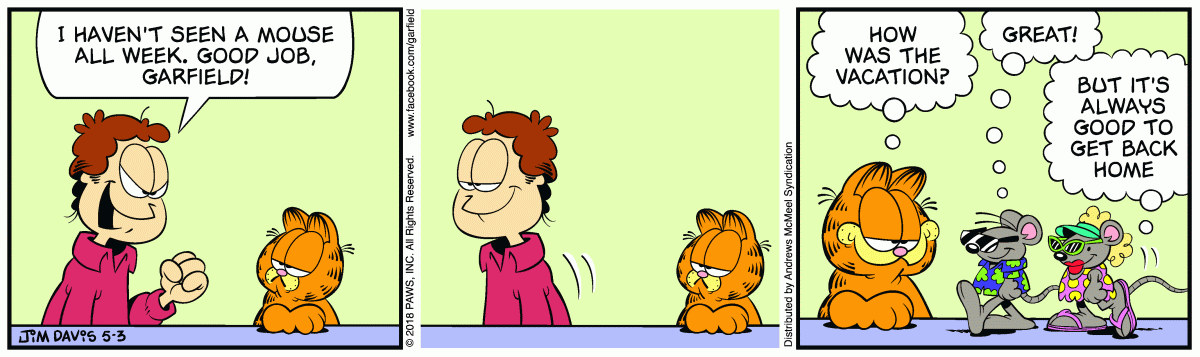 Garfield, May 3, 2018