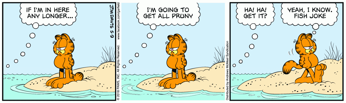 Garfield, May 9, 2018