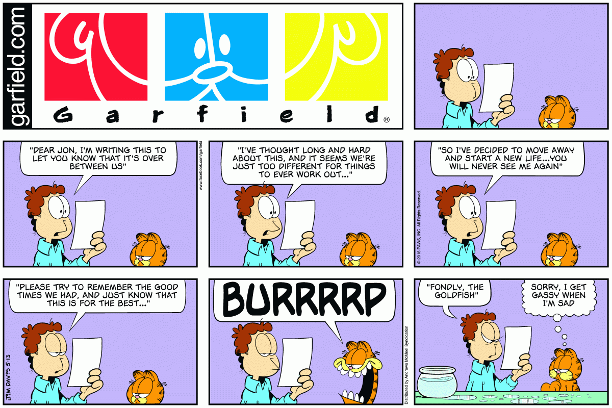 Garfield, May 13, 2018