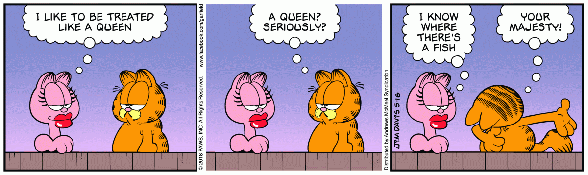 Garfield, May 16, 2018