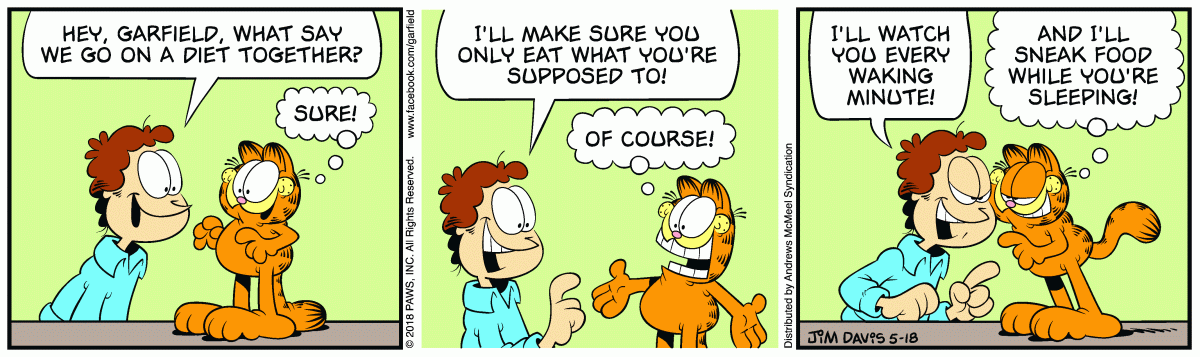 Garfield, May 18, 2018