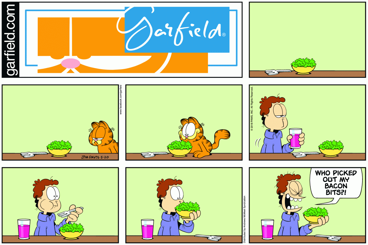 Garfield, May 20, 2018