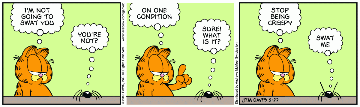 Garfield, May 22, 2018