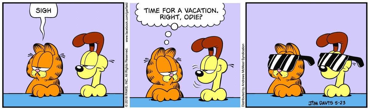 Garfield, May 23, 2018