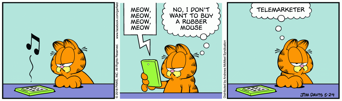 Garfield, May 24, 2018