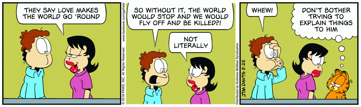Garfield, May 25, 2018