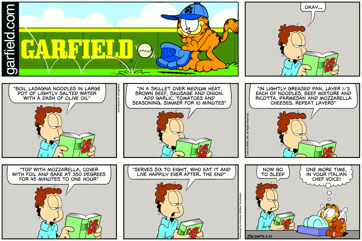 Garfield, May 27, 2018