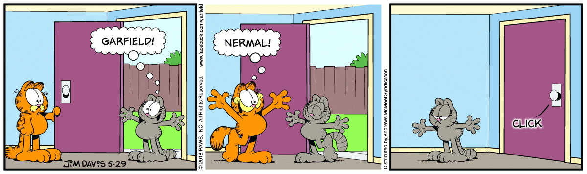 Garfield, May 29, 2018